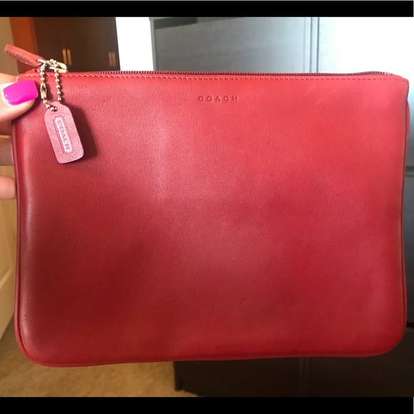 Coach Handbags - Coach Leather Cosmetic Bag